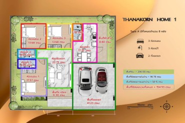 image 8 GPPH1515 New 3 Bedroom House in Takiantia - Banglamung